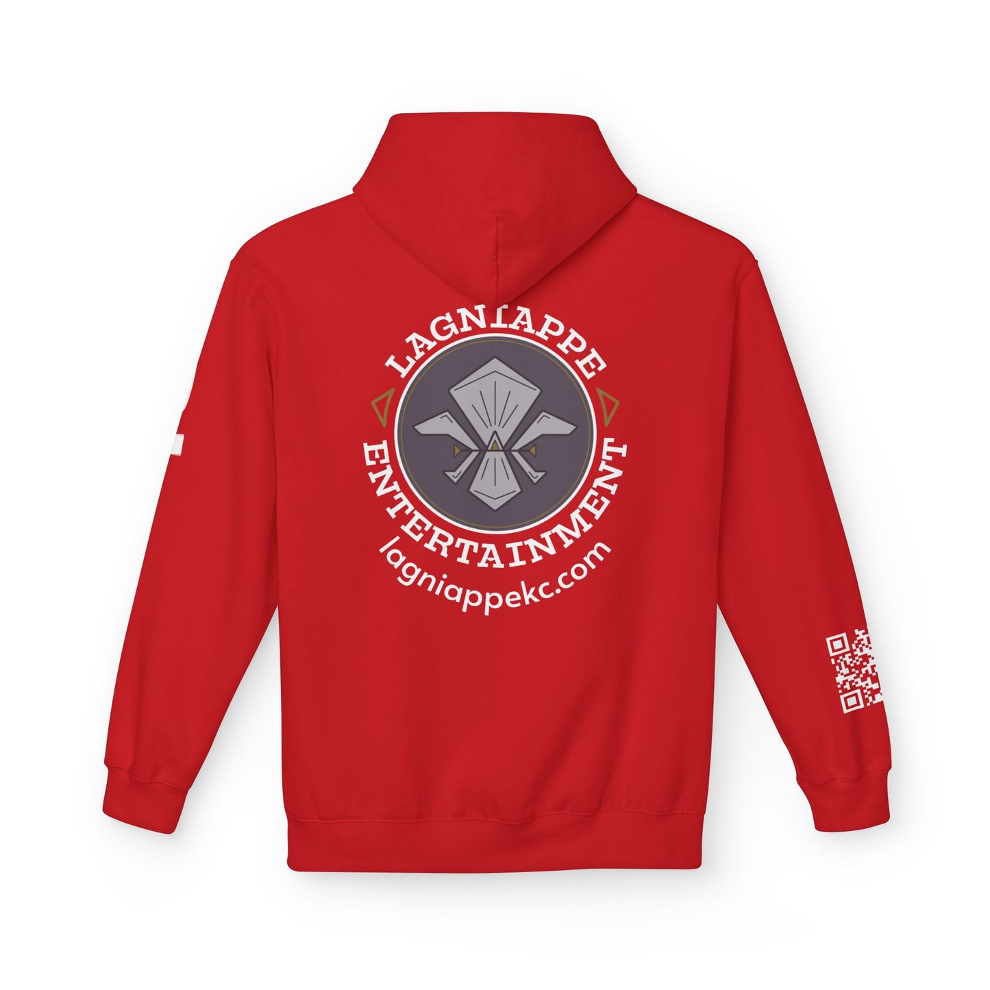 Lagniappe Entertainment Light Color Logo - Unisex Hoodie with Lagniappe Entertainment Design, Casual Streetwear, Gift for Music Lovers, Comfortable Layer, Festival Essential