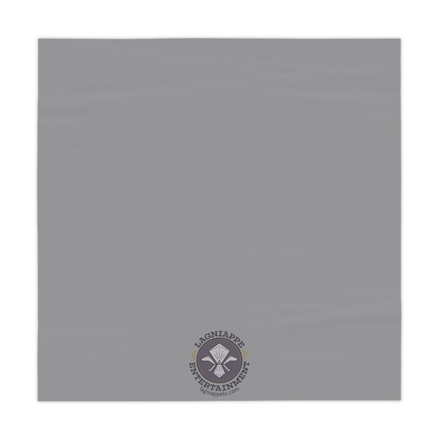 Lagniappe Entertainment Small Dark Color Logo Tablecloth