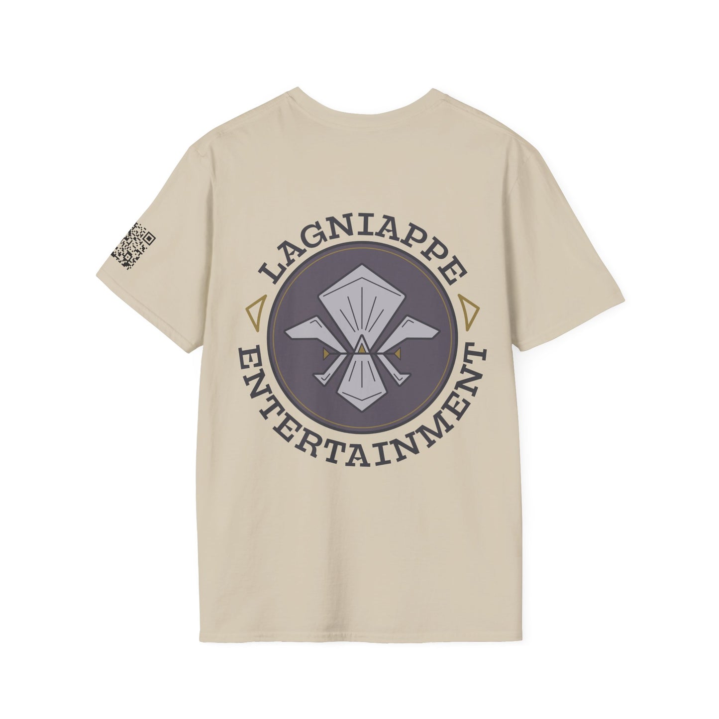 Lagniappe Entertainment Dark Color Logo - Unisex Jersey Tee, Casual Tee, Graphic T-Shirt, Unique Gift, Birthday Gift, Music Festival Apparel