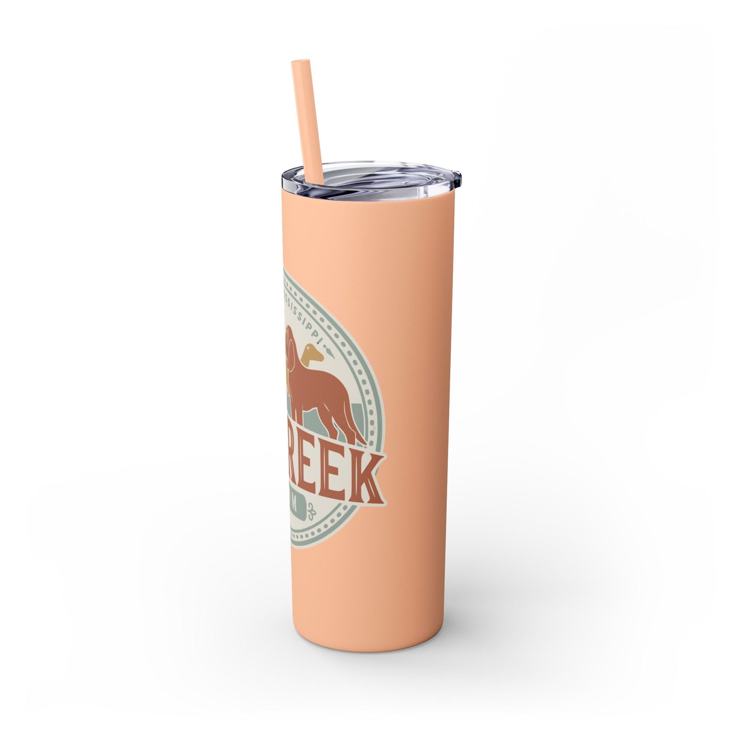 Big Creek Farm Skinny Tumbler with Straw, 20oz