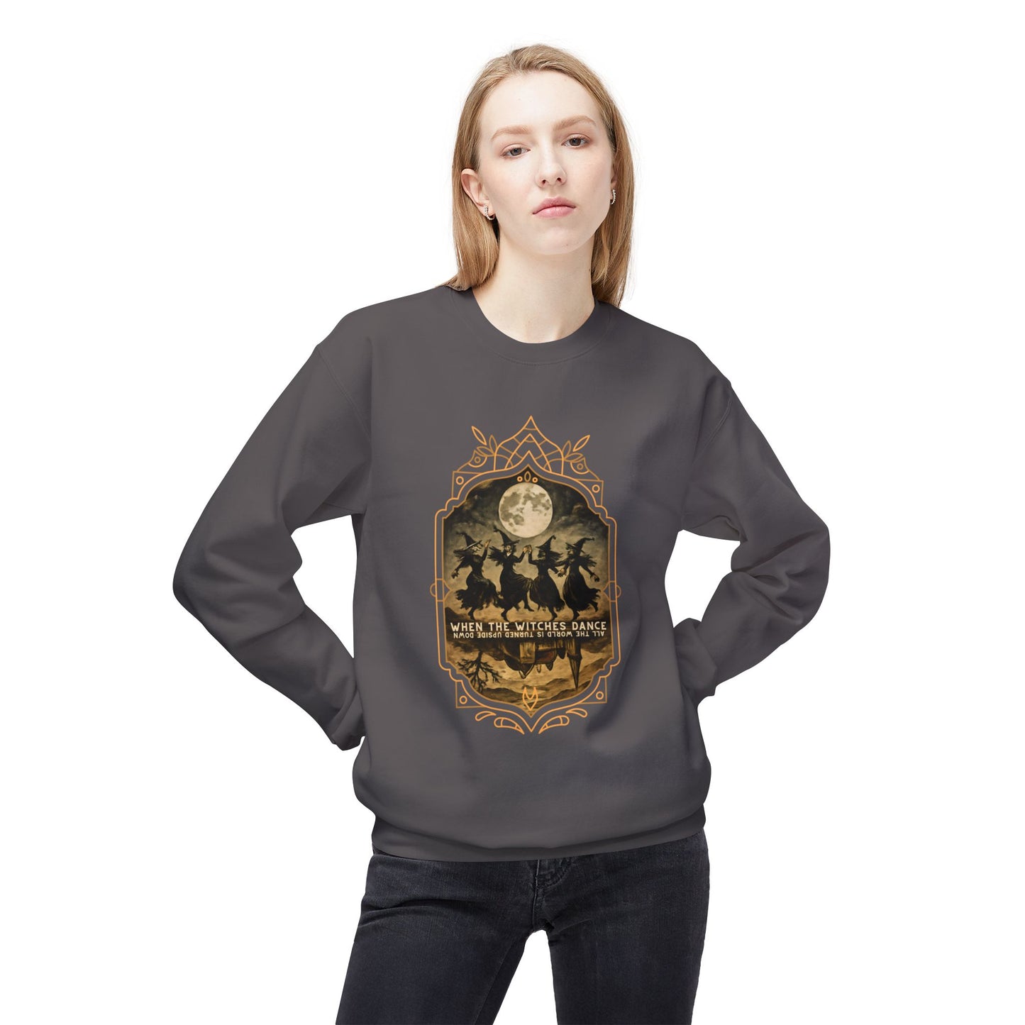 When the witches dance, all the world is turned upside down Unisex Long Sleeve Tee