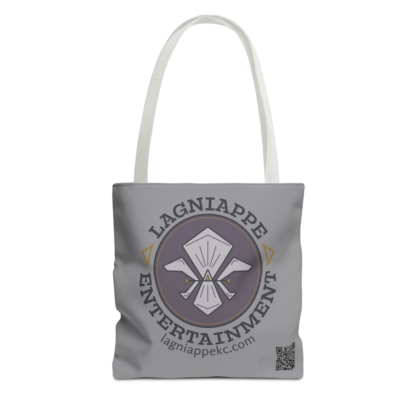 Lagniappe Entertainment Dark Color Logo Tote Bag