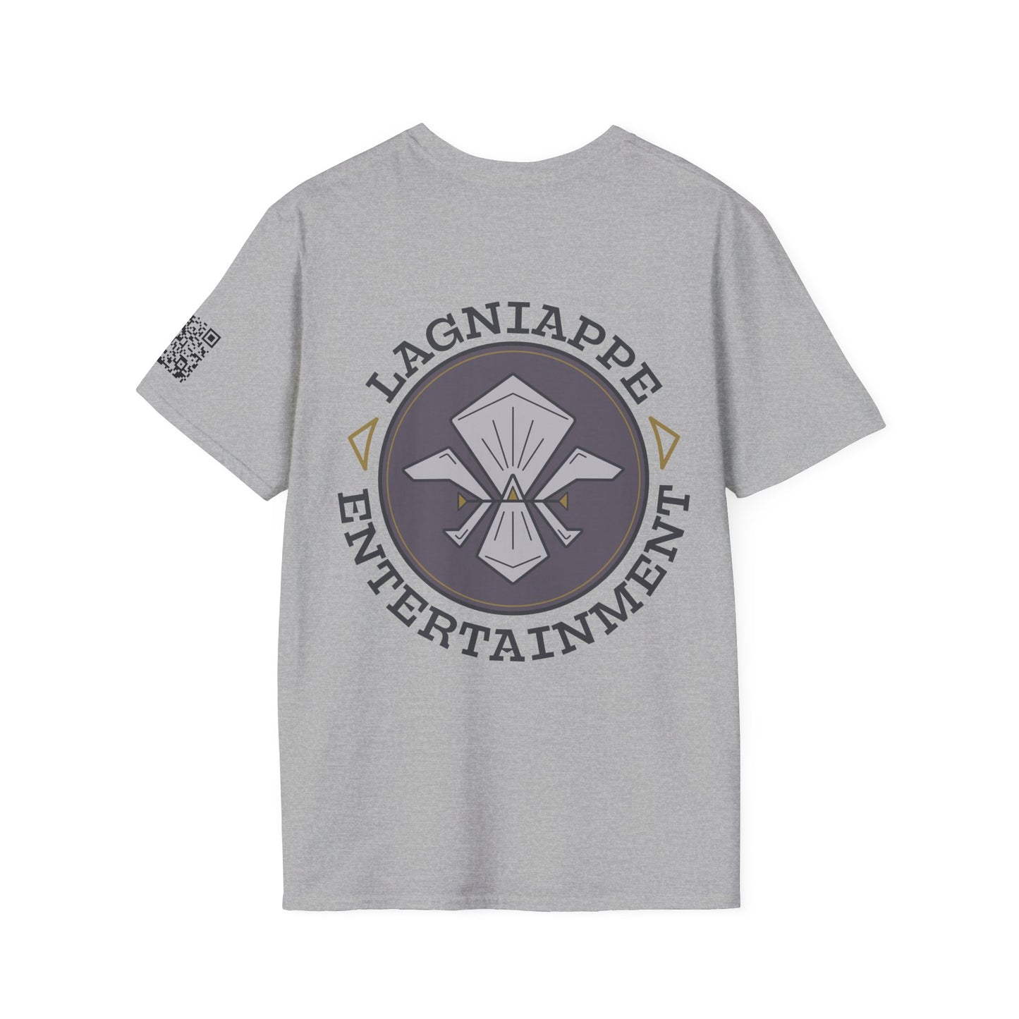 Lagniappe Entertainment Dark Color Logo - Unisex Jersey Tee, Casual Tee, Graphic T-Shirt, Unique Gift, Birthday Gift, Music Festival Apparel