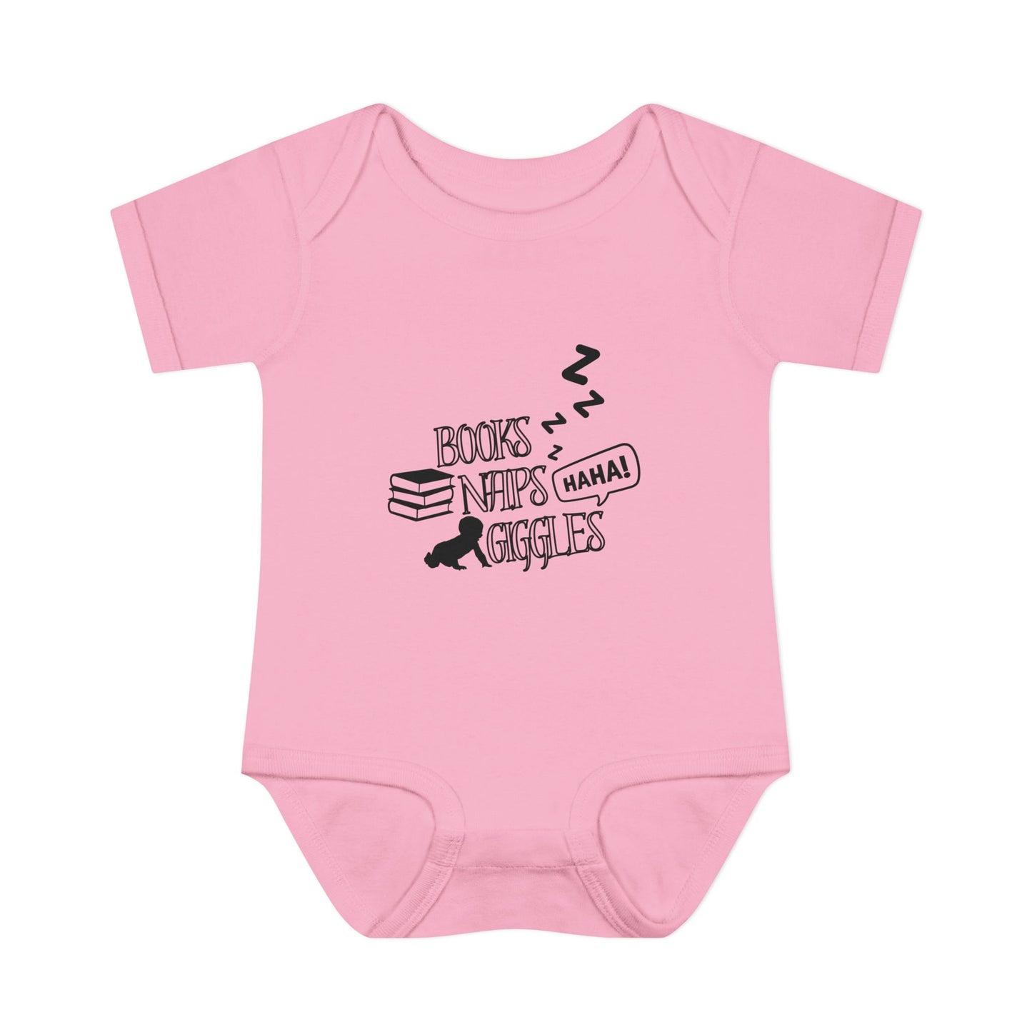 Books, Naps, Giggles Infant Onesie