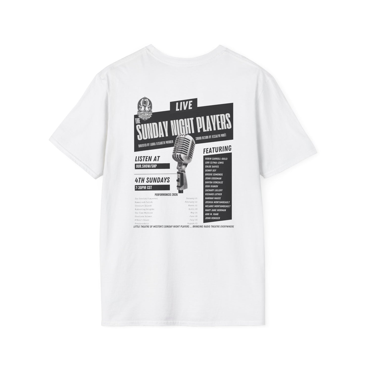 2026 Sunday Night Players Poster Unisex Tee