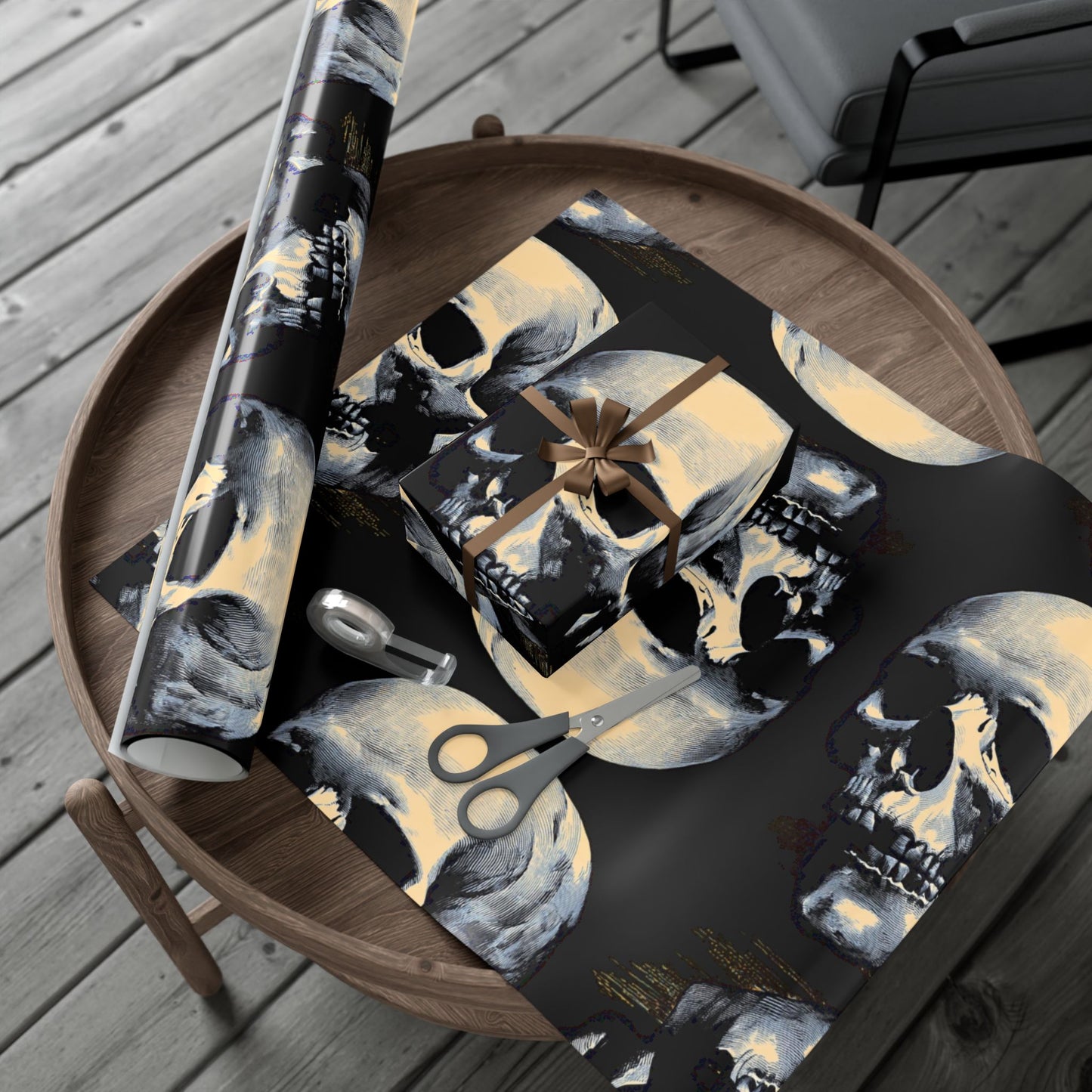 Skull Gift Wrap Paper