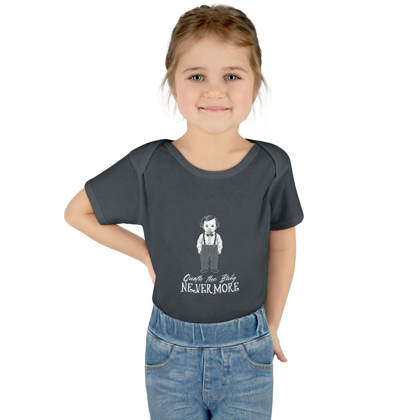 Little Edgar Words Infant Onesie