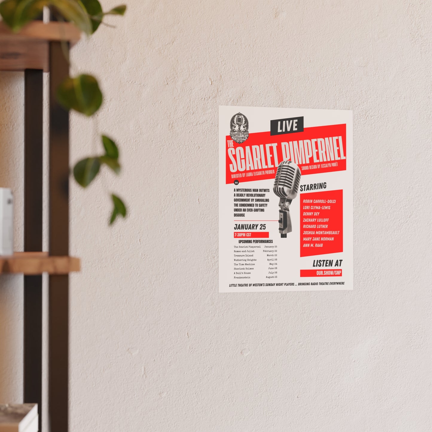 2026 SNP Scarlet Pimpernel Poster