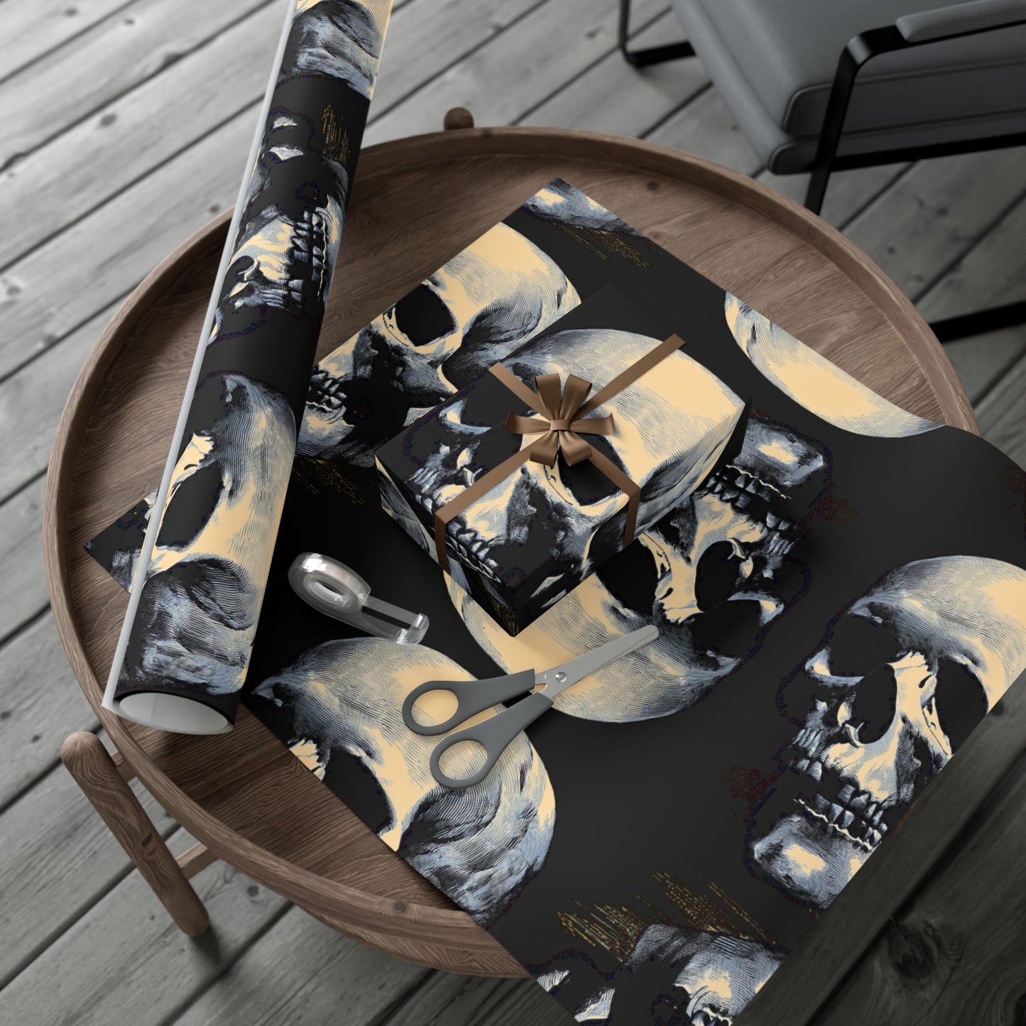 Skull Gift Wrap Paper