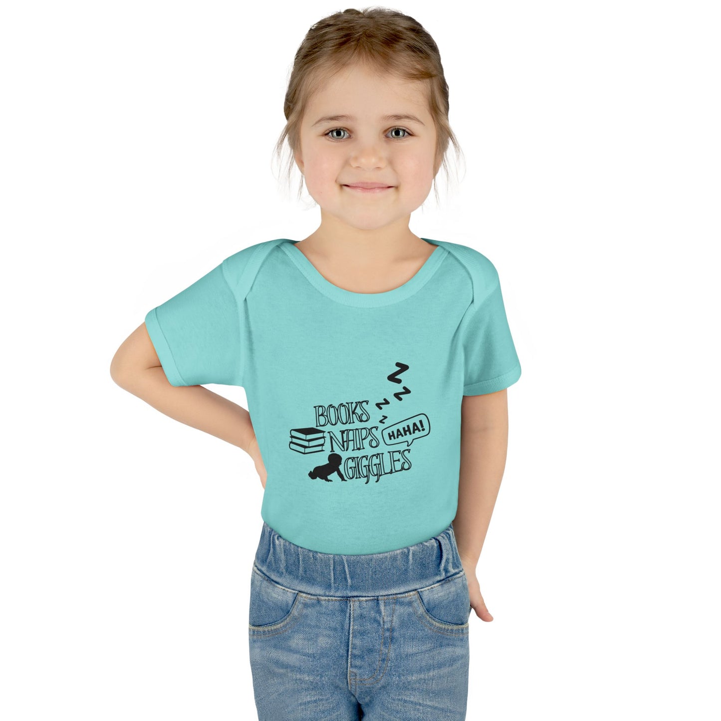 Books, Naps, Giggles Infant Onesie