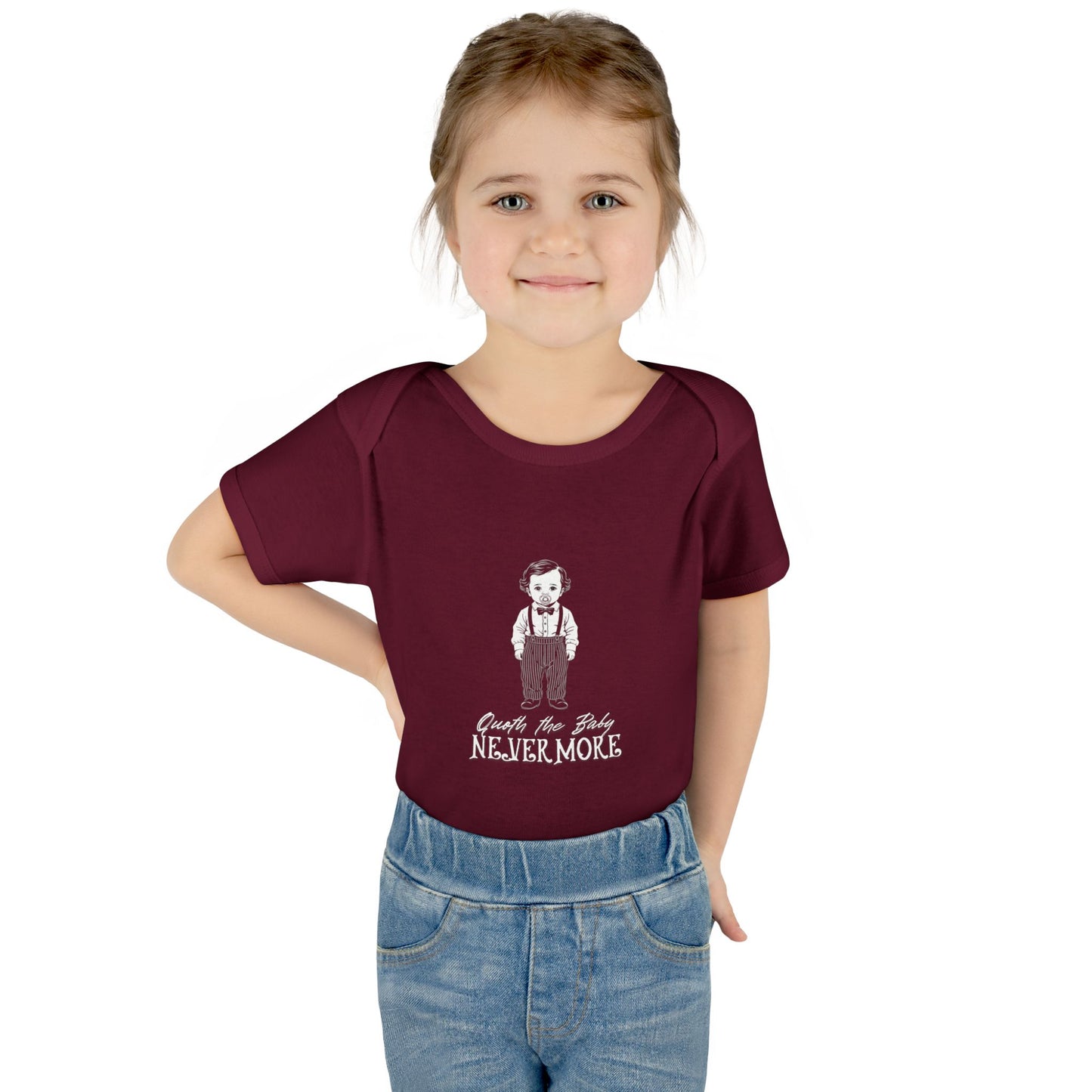 Little Edgar Words Infant Onesie