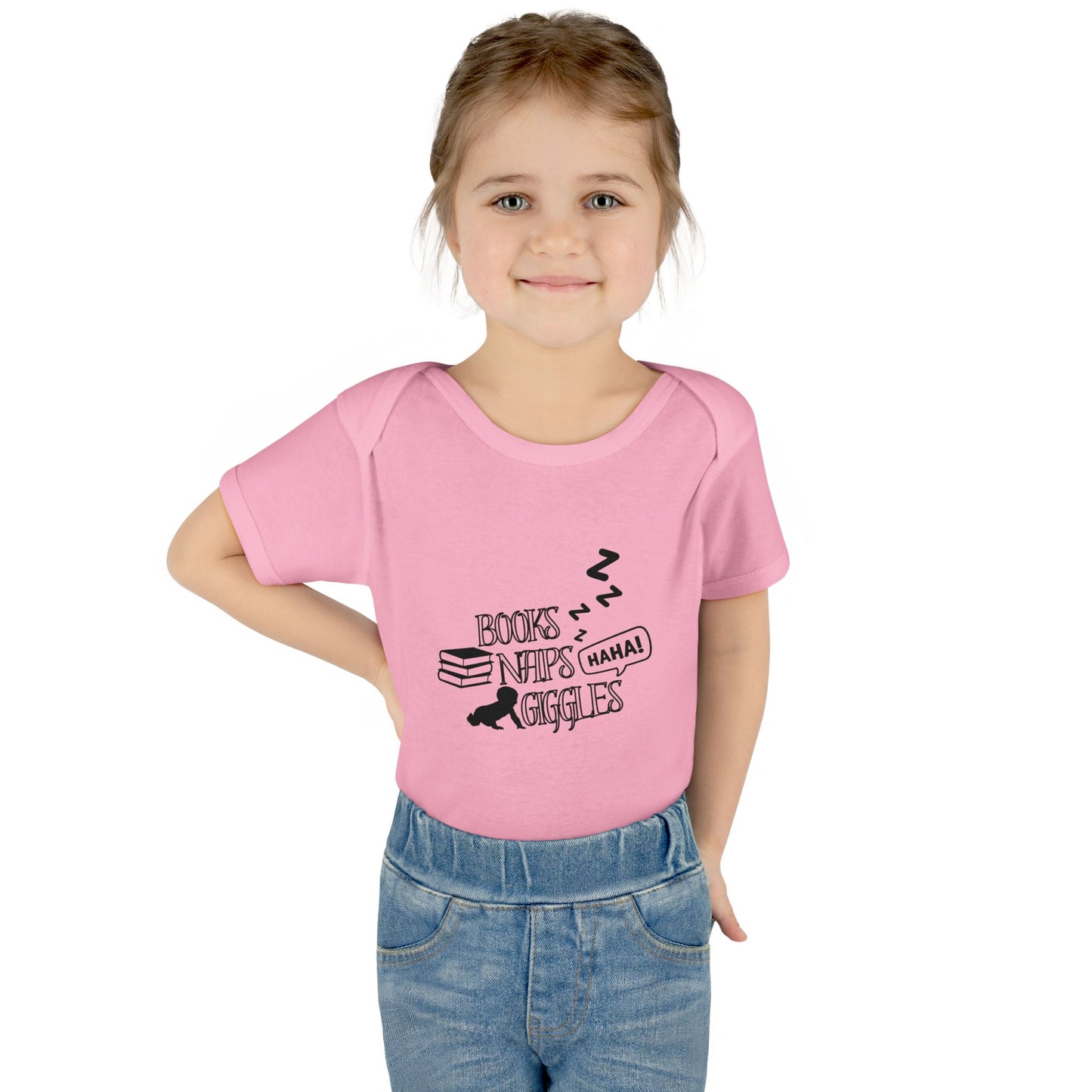 Books, Naps, Giggles Infant Onesie
