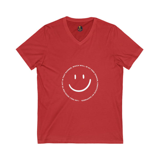Jane Austen Quote Unisex V-Neck Tee