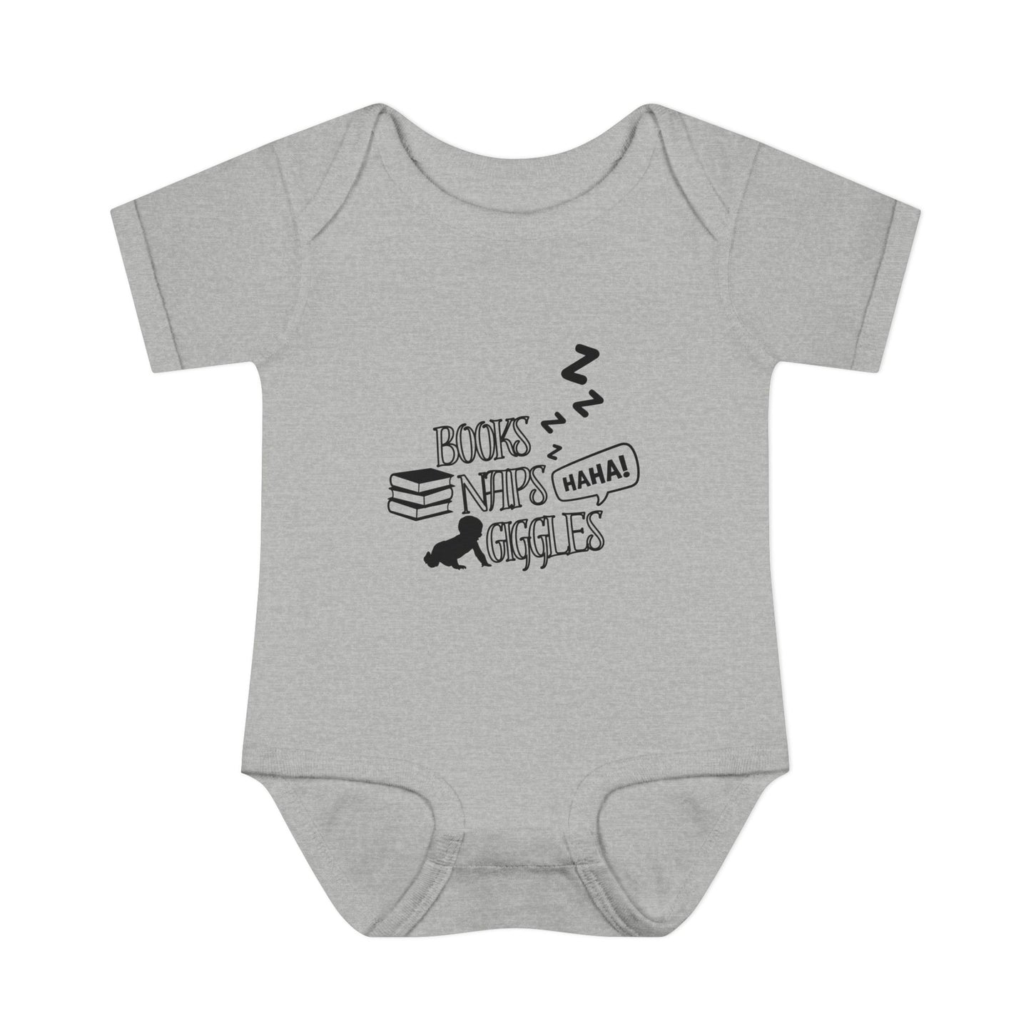 Books, Naps, Giggles Infant Onesie