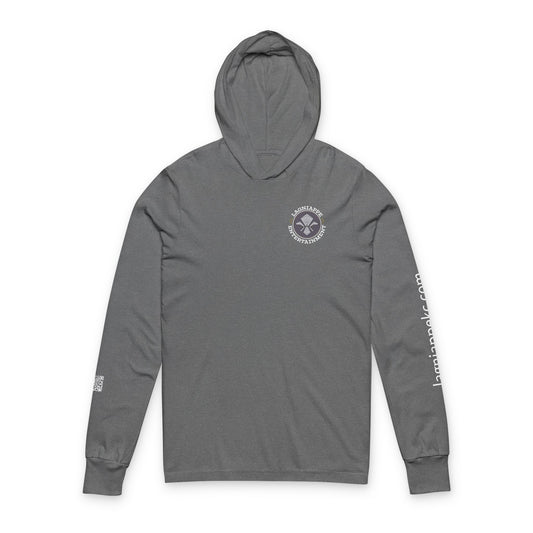 Lagniappe Entertainment Light Color Logo - Unisex Hoodie with Lagniappe Entertainment Design, Casual Streetwear, Gift for Music Lovers, Comfortable Layer, Festival Essential