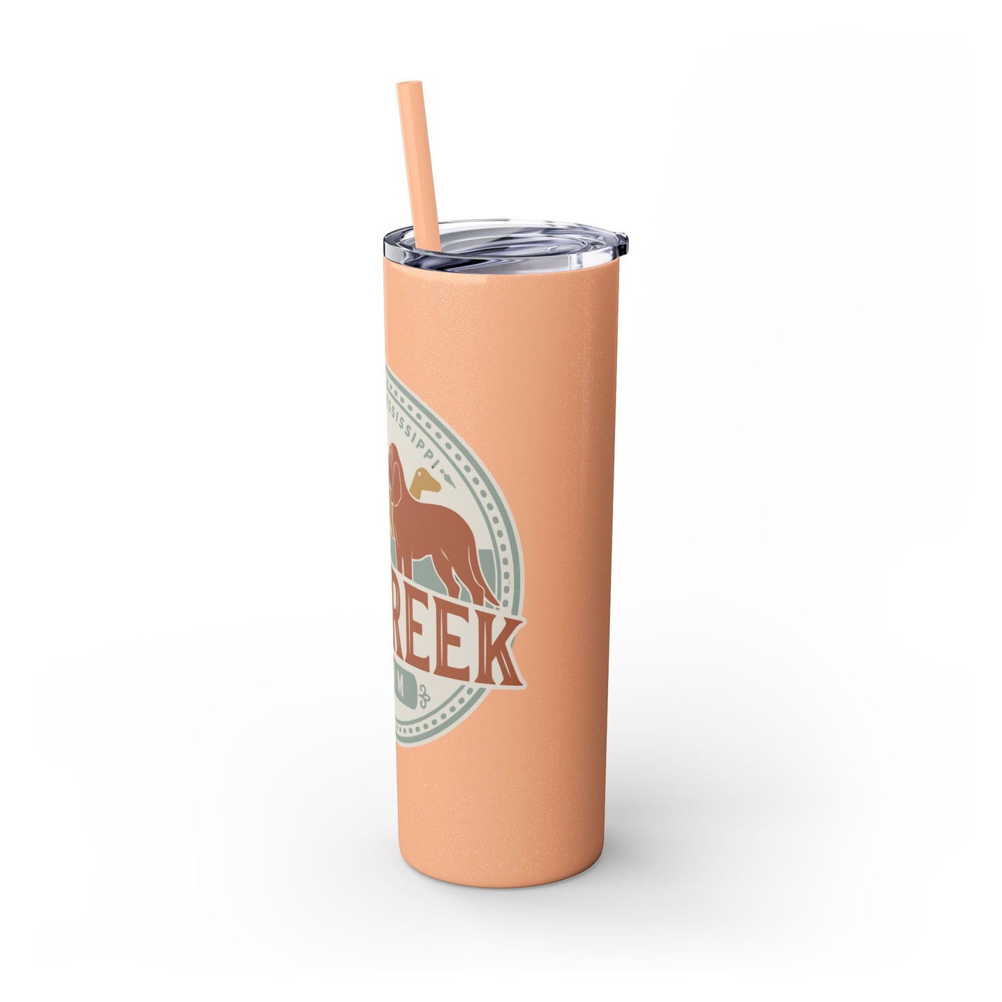Big Creek Farm Skinny Tumbler with Straw, 20oz