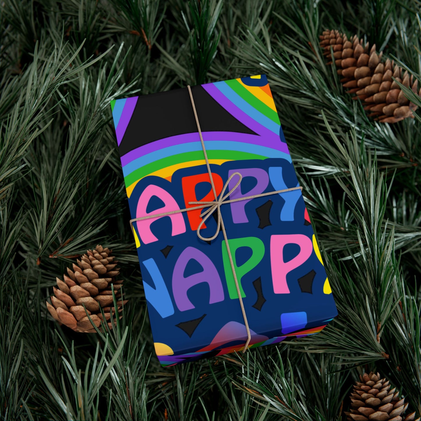 Happy Snappy Gay Rainbow Gift Wrap Paper