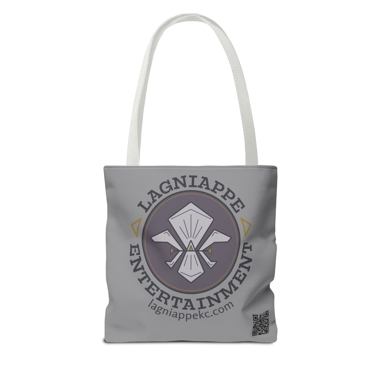 Lagniappe Entertainment Dark Color Logo Tote Bag