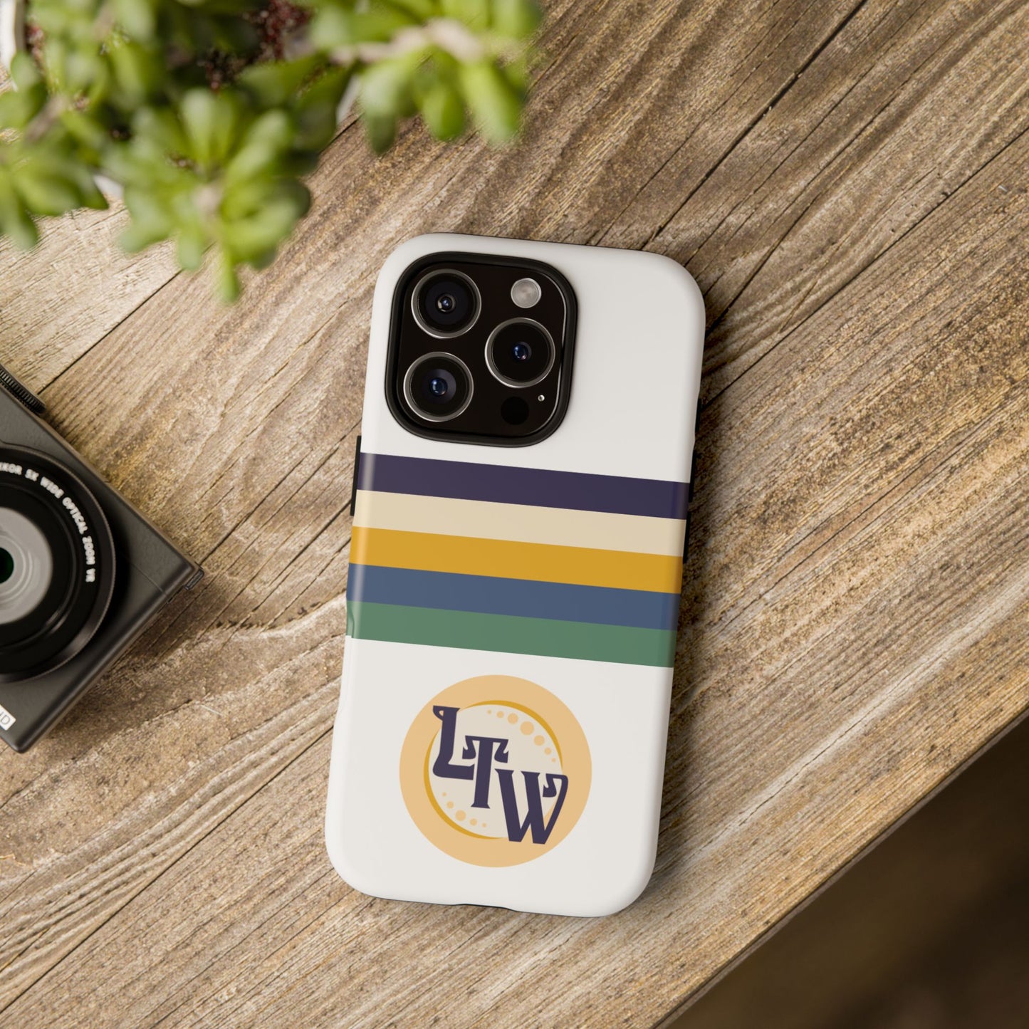 LTW Color Stripe and Monogram Tough Phone Case - iPhone