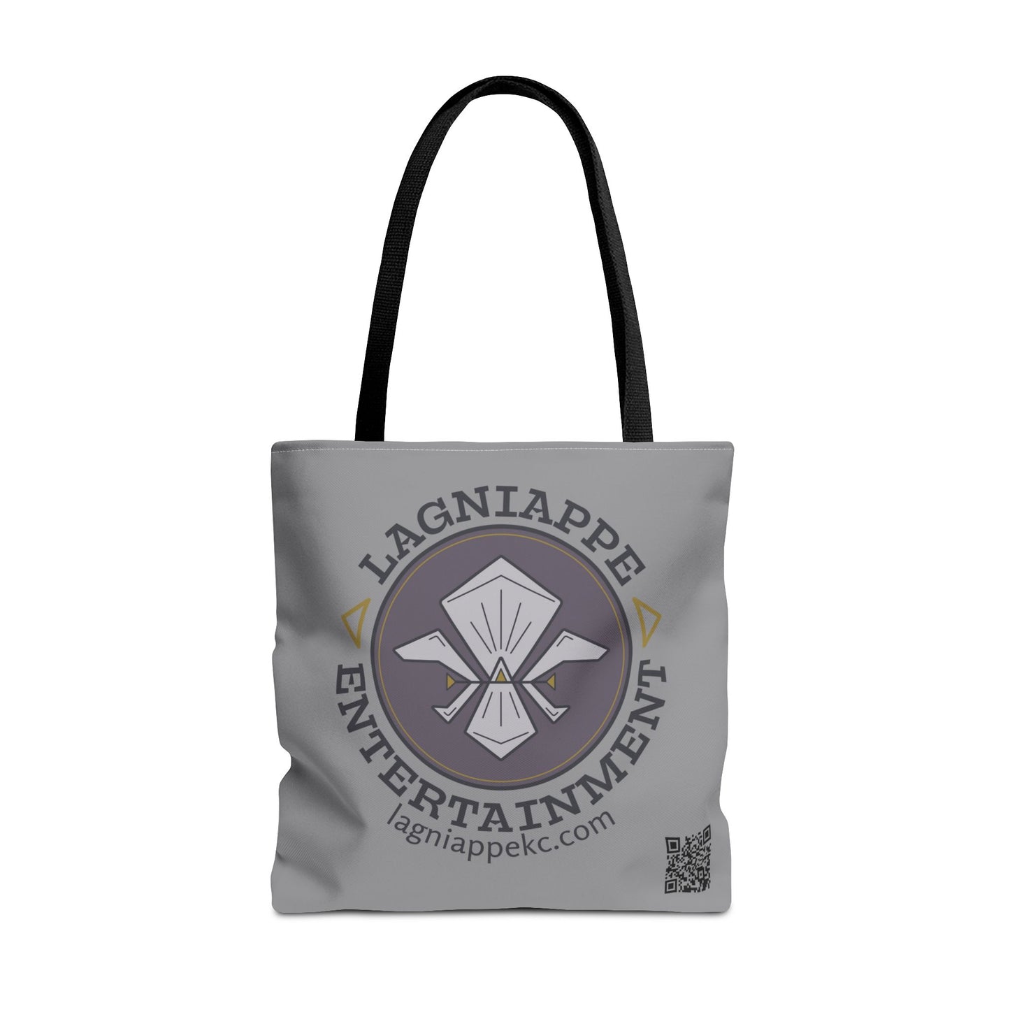Lagniappe Entertainment Dark Color Logo Tote Bag