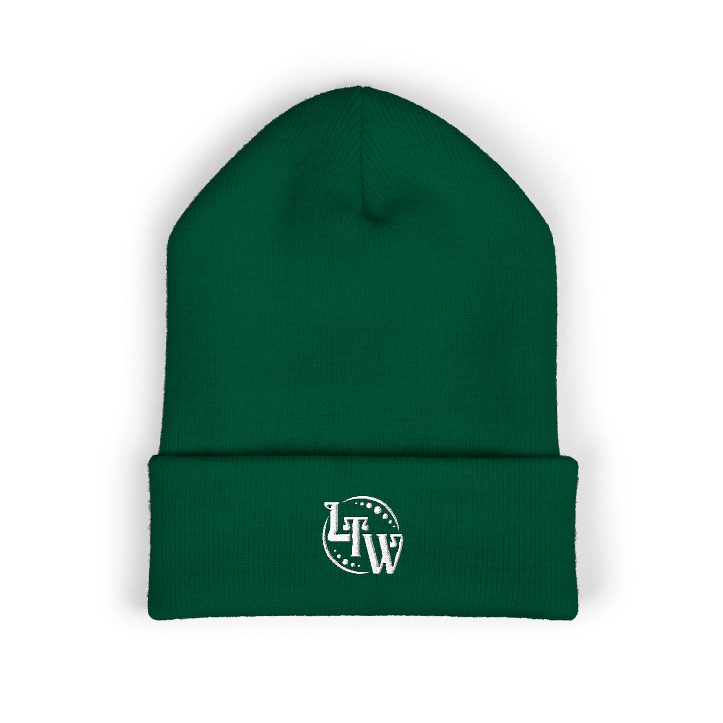 LTW Monogram Embroidered Cuffed Beanie