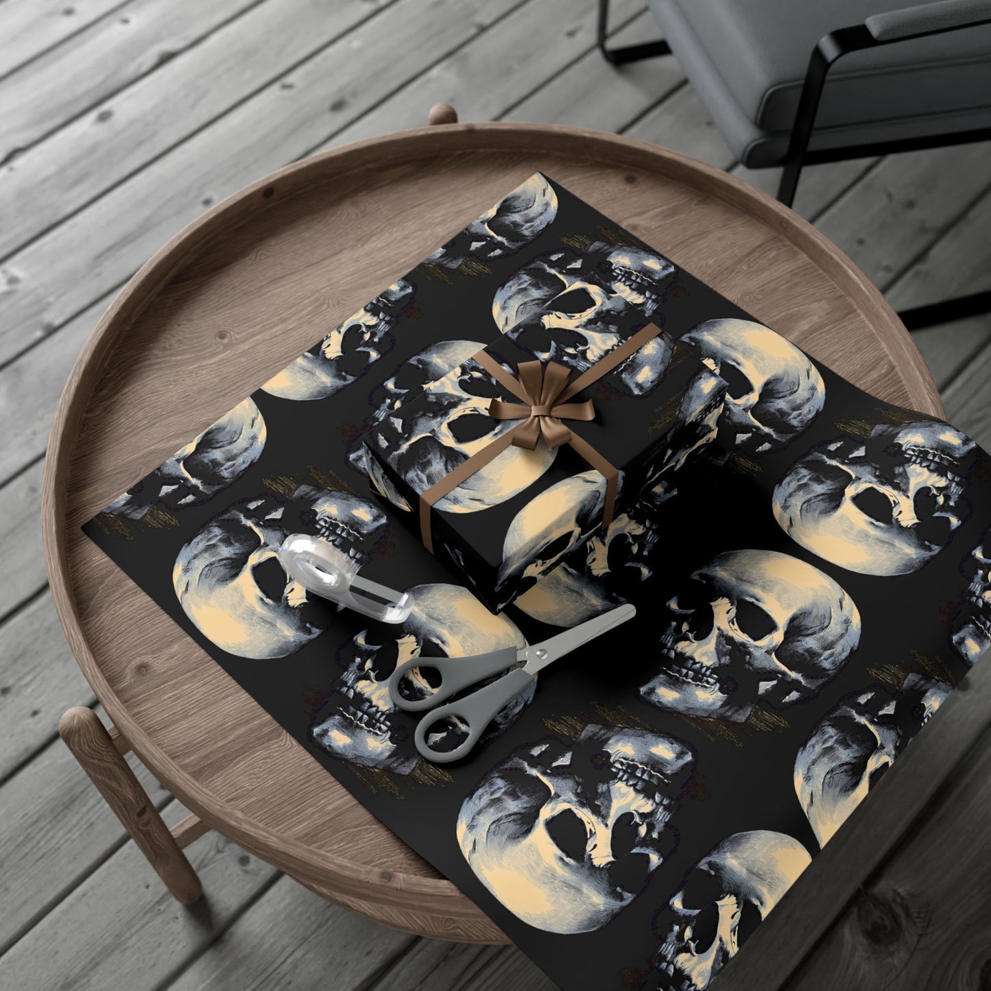 Skull Gift Wrap Paper