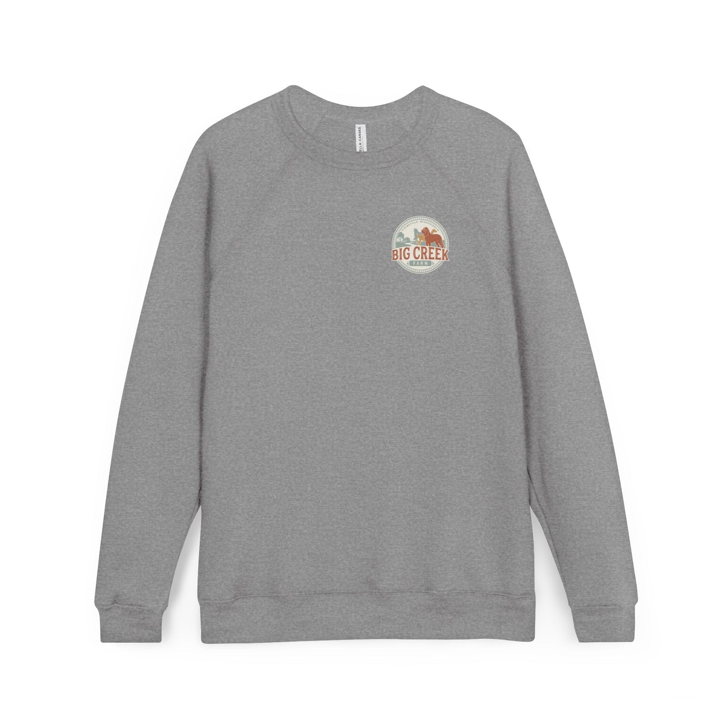Big Creek Farm Unisex Raglan Sweatshirt