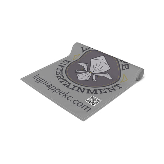 Lagniappe Entertainment Dark Color Logo Table Runner