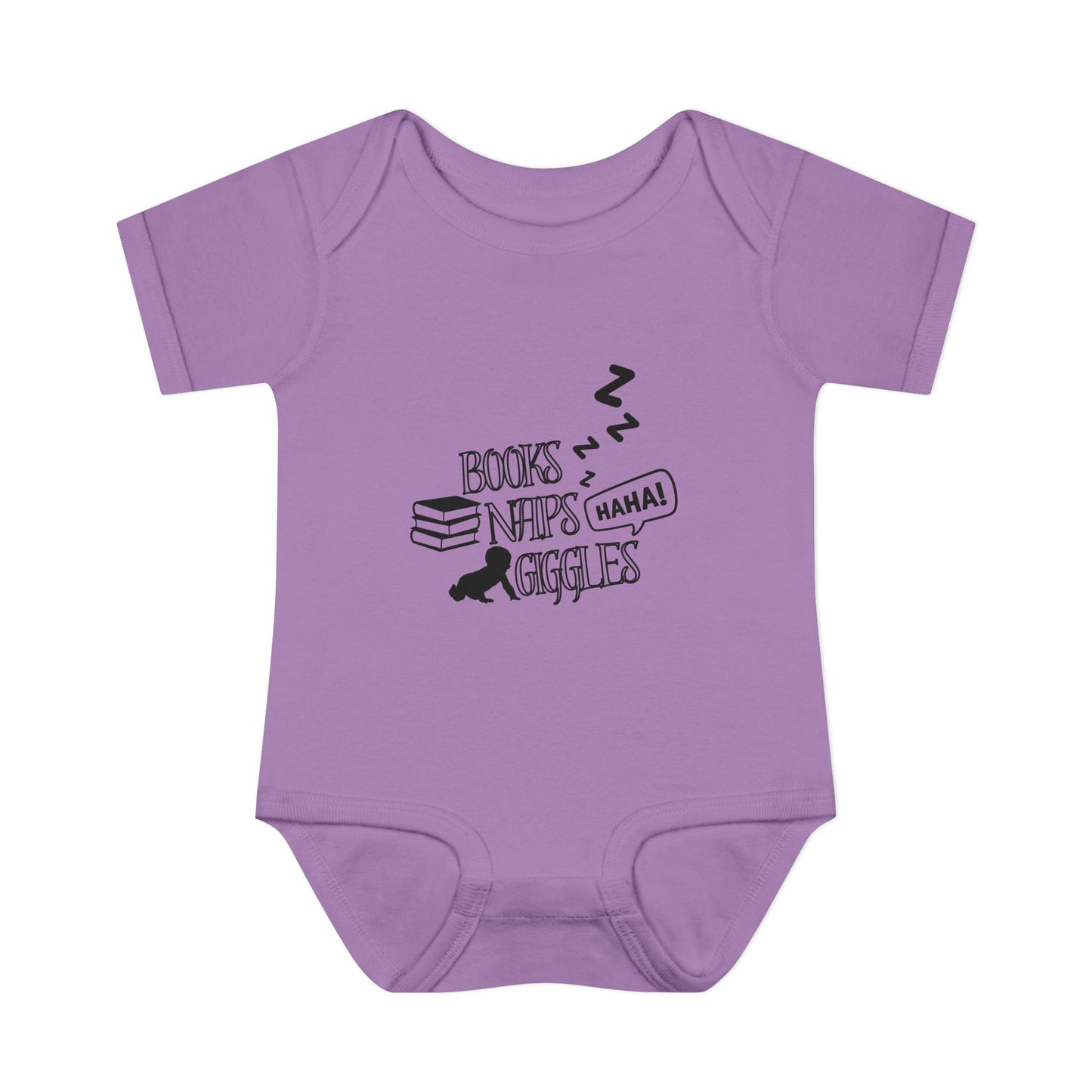 Books, Naps, Giggles Infant Onesie