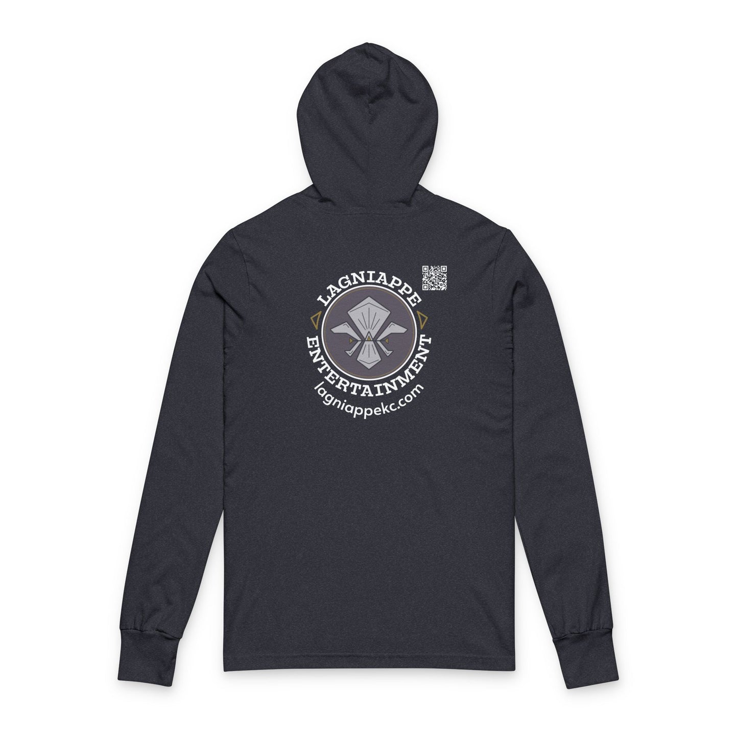 Lagniappe Entertainment Light Color Logo - Hooded Long-Sleeve Tshirt