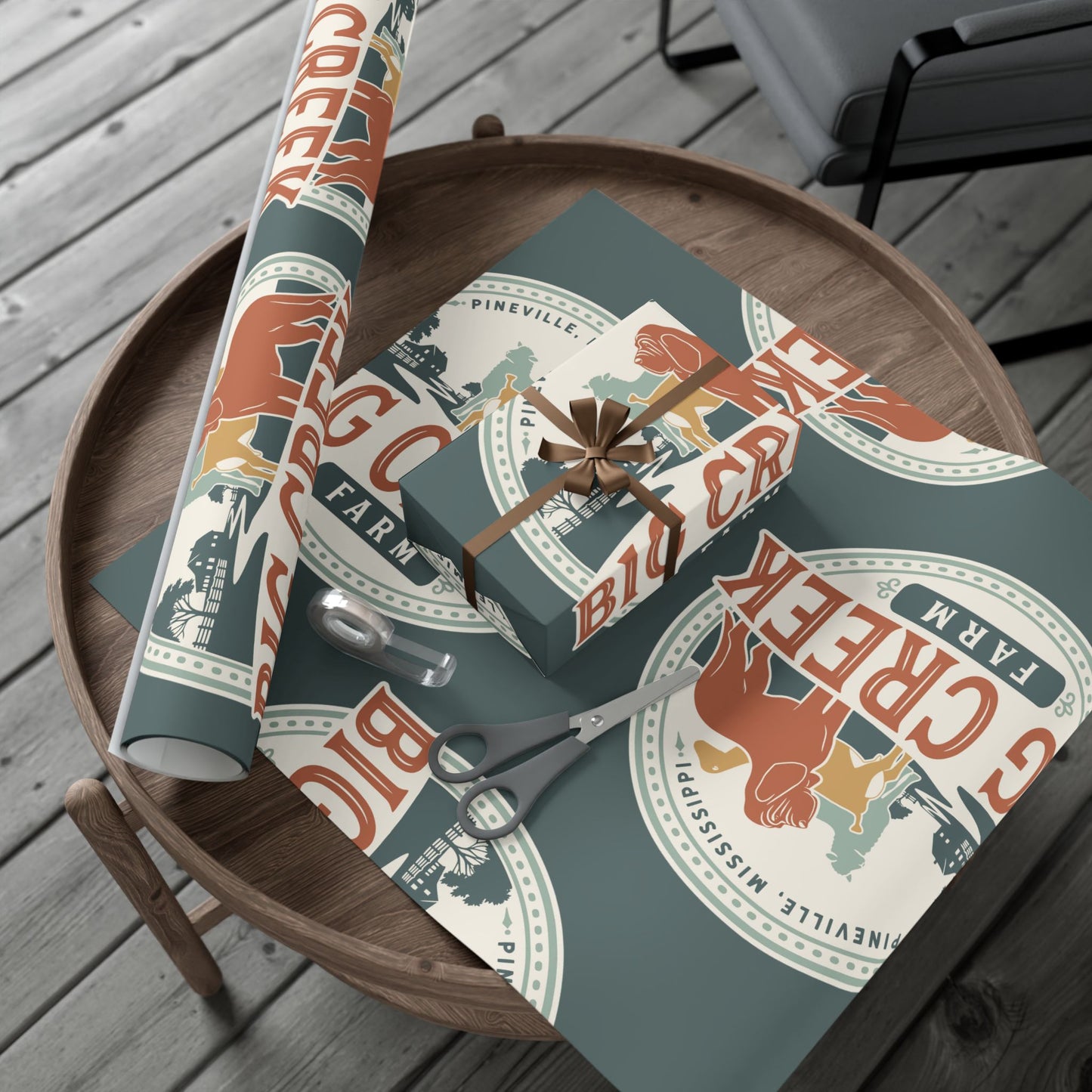 Big Creek Farm Gift Wrap Paper