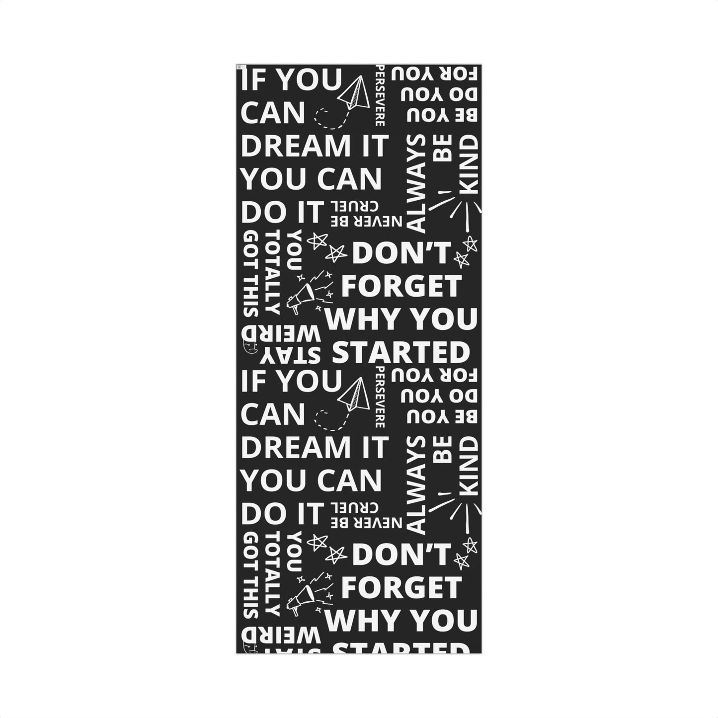 Motivational Gift Wrap Paper