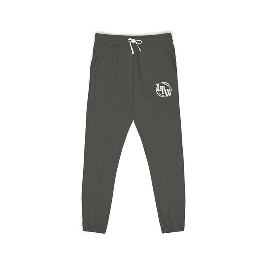 LTW White Monogram Unisex Sweatpants
