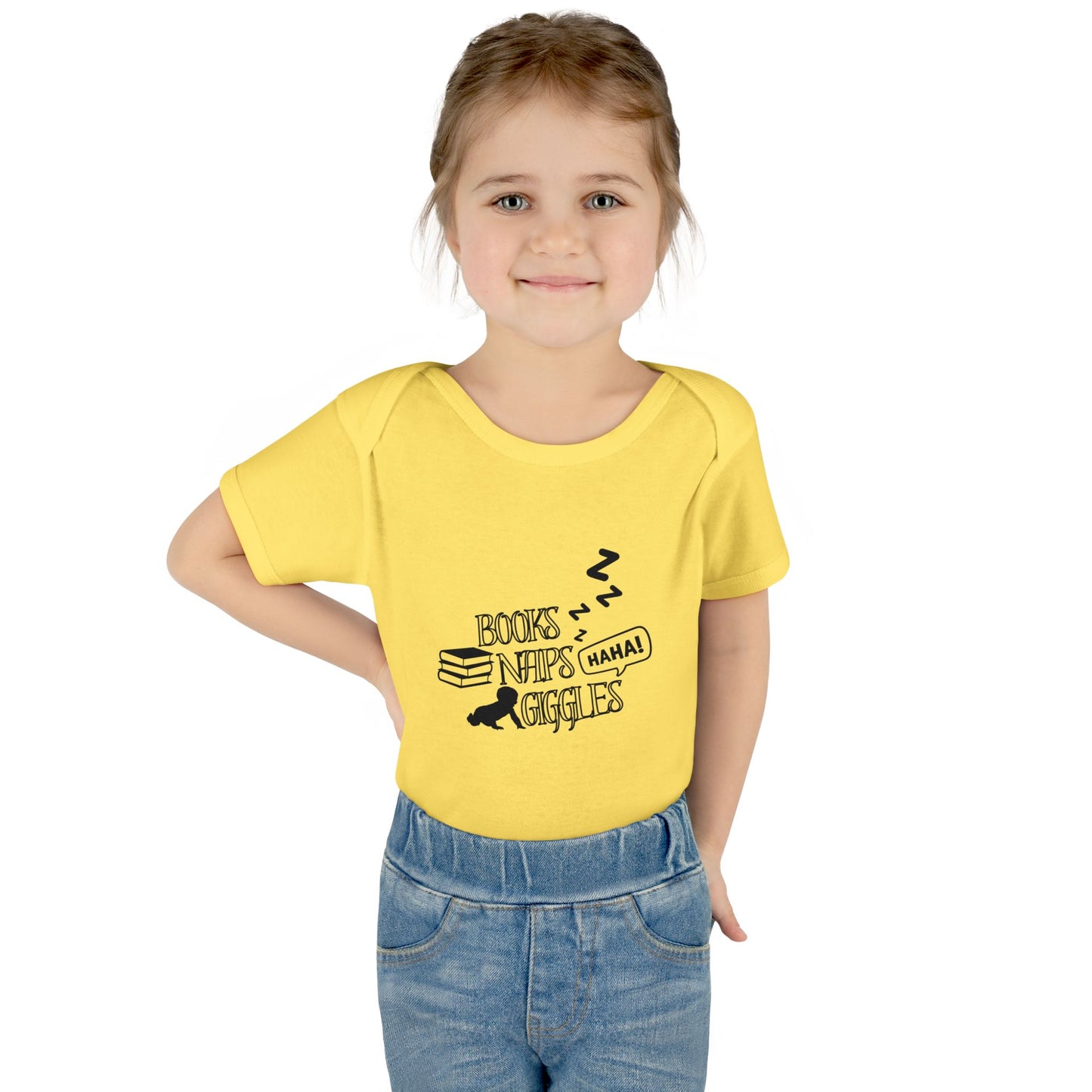 Books, Naps, Giggles Infant Onesie