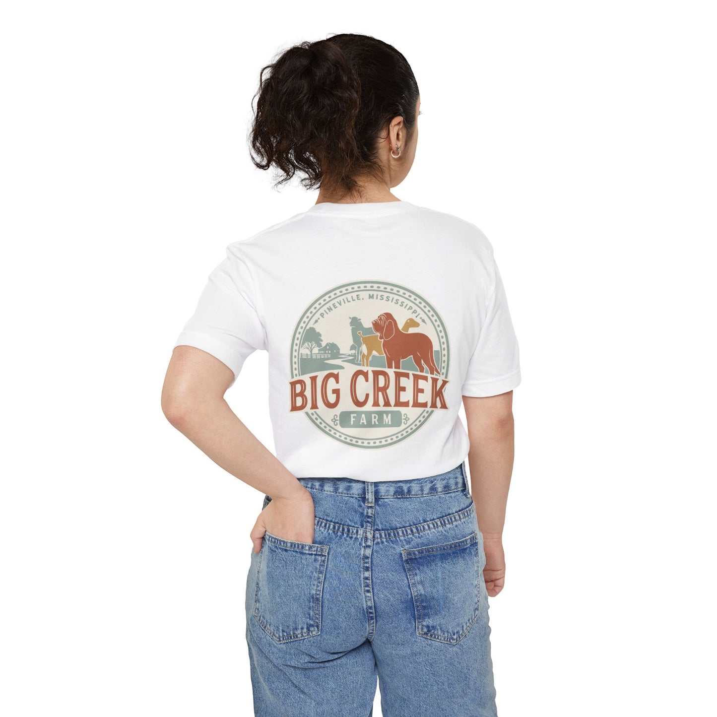 Big Creek Farm Unisex Pocket T-shirt