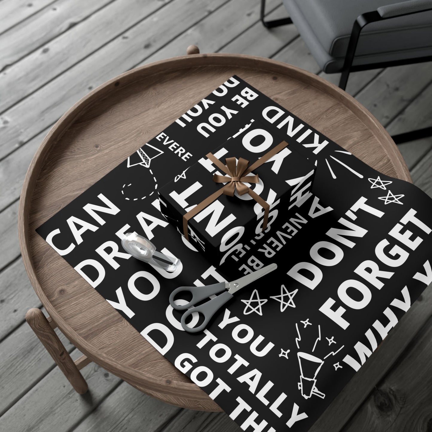 Motivational Gift Wrap Paper