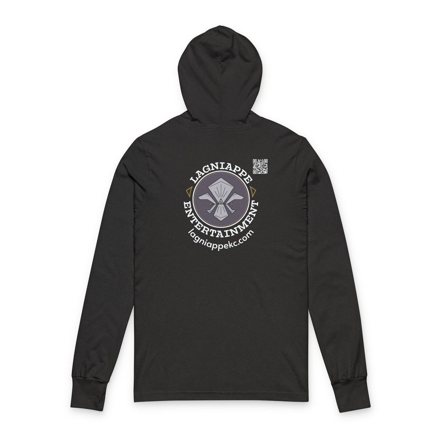 Lagniappe Entertainment Light Color Logo - Hooded Long-Sleeve Tshirt
