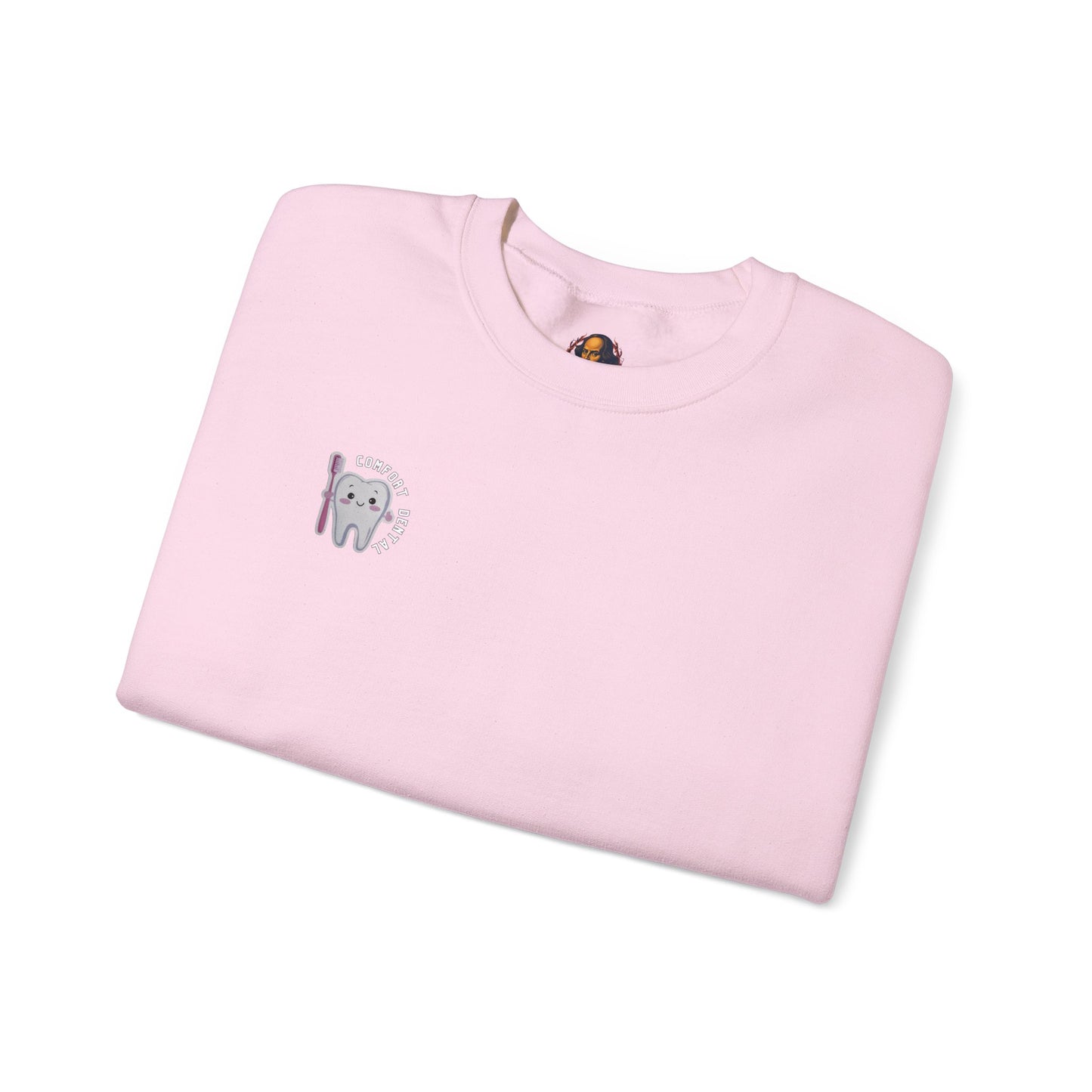 Comfort Dental Pocket and Back Logo Crewneck Sweatshirt Unisex