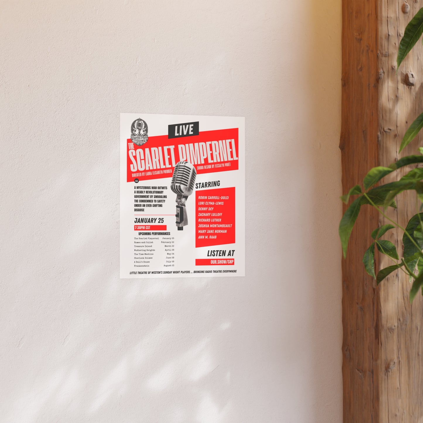 2026 SNP Scarlet Pimpernel Poster