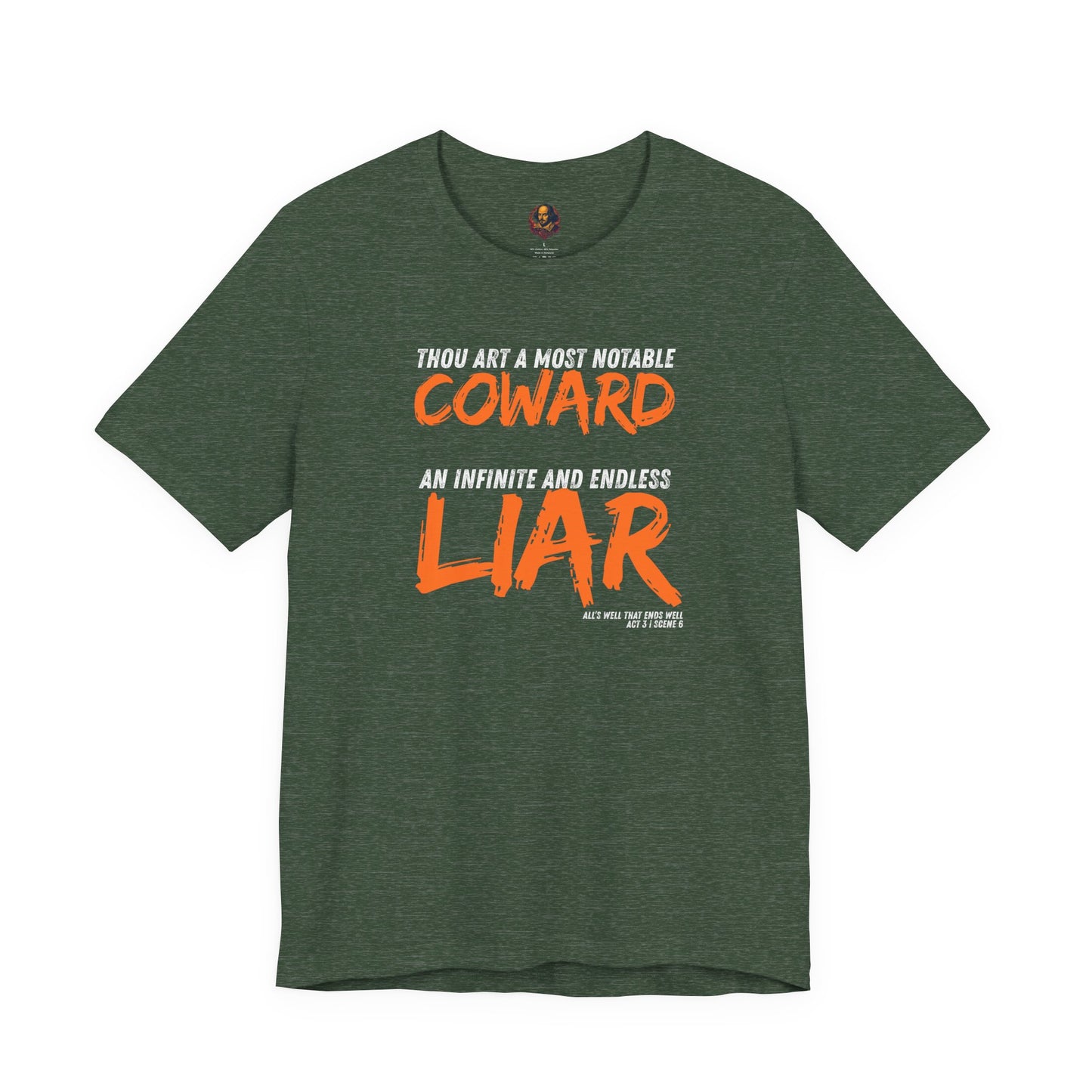 Coward/Liar Shakespeare Unisex Tee