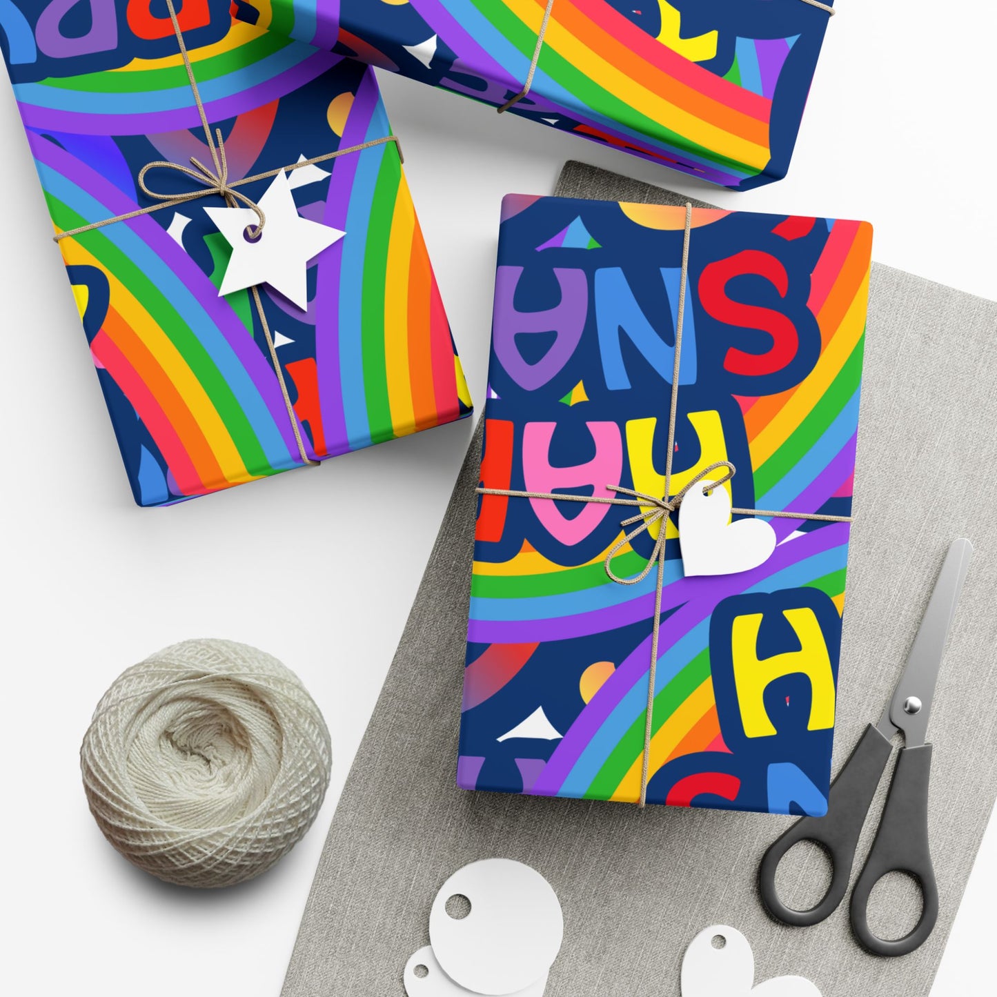Happy Snappy Gay Rainbow Gift Wrap Paper