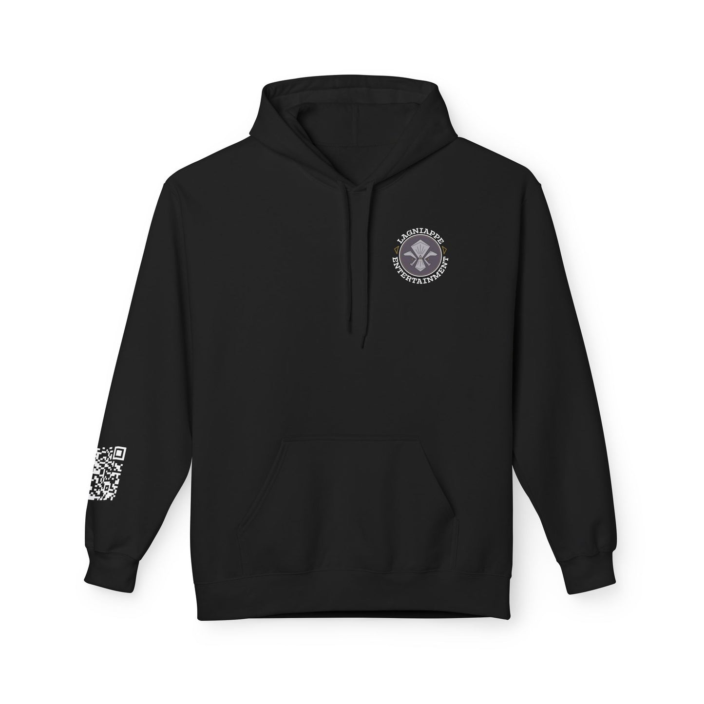 Lagniappe Entertainment Light Color Logo - Unisex Hoodie with Lagniappe Entertainment Design, Casual Streetwear, Gift for Music Lovers, Comfortable Layer, Festival Essential