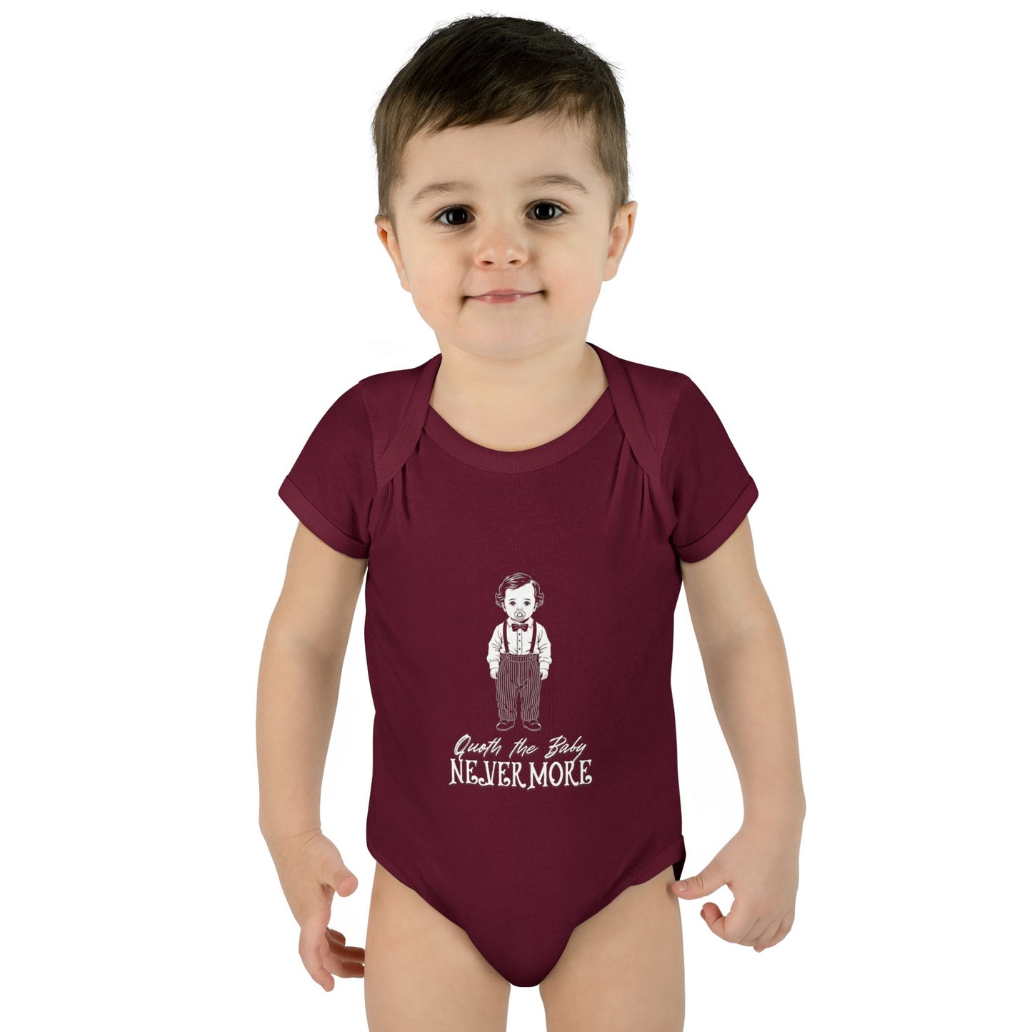 Little Edgar Words Infant Onesie