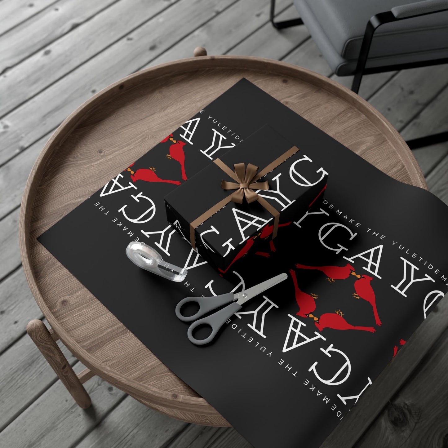 Make the Yuletide Gay Gift Wrap Paper