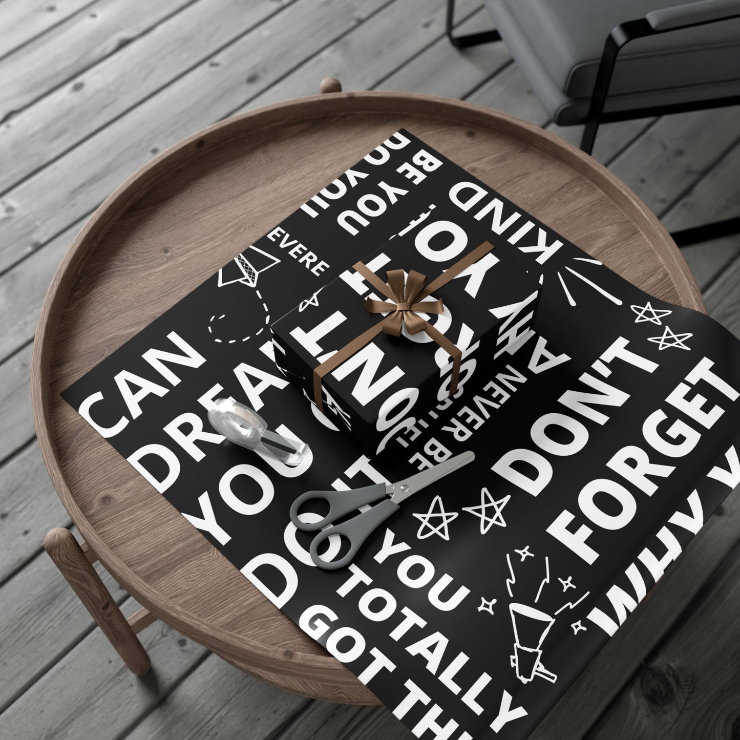 Motivational Gift Wrap Paper