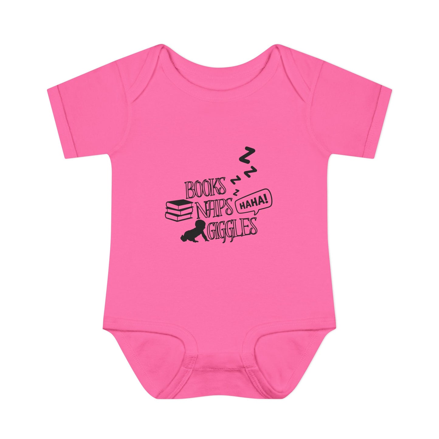 Books, Naps, Giggles Infant Onesie