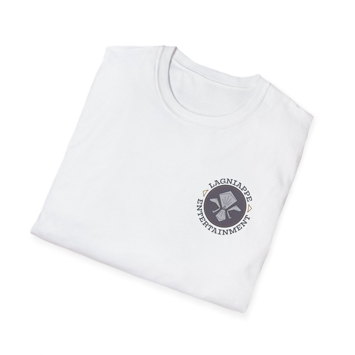 Lagniappe Entertainment Dark Color Logo - Unisex Jersey Tee, Casual Tee, Graphic T-Shirt, Unique Gift, Birthday Gift, Music Festival Apparel