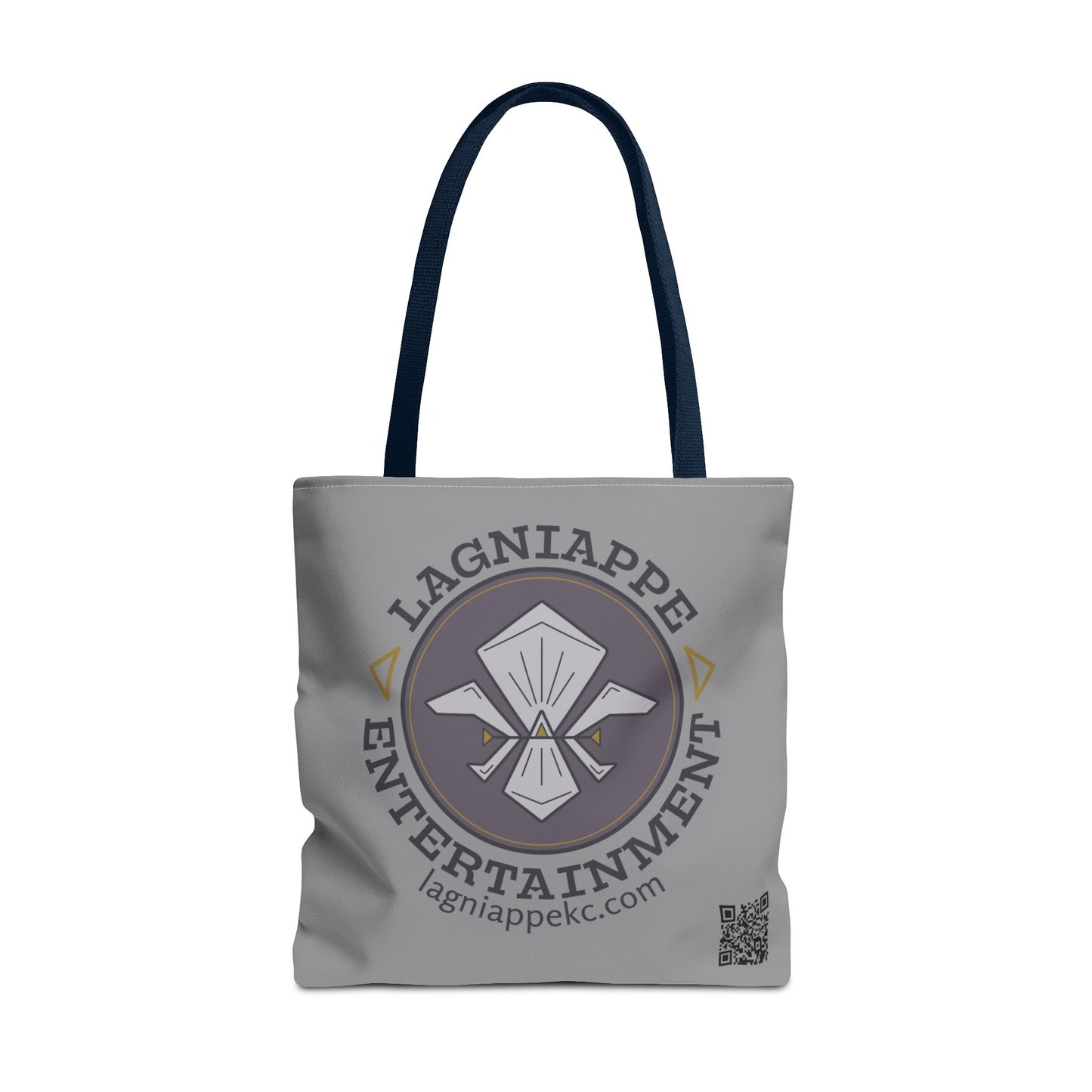 Lagniappe Entertainment Dark Color Logo Tote Bag
