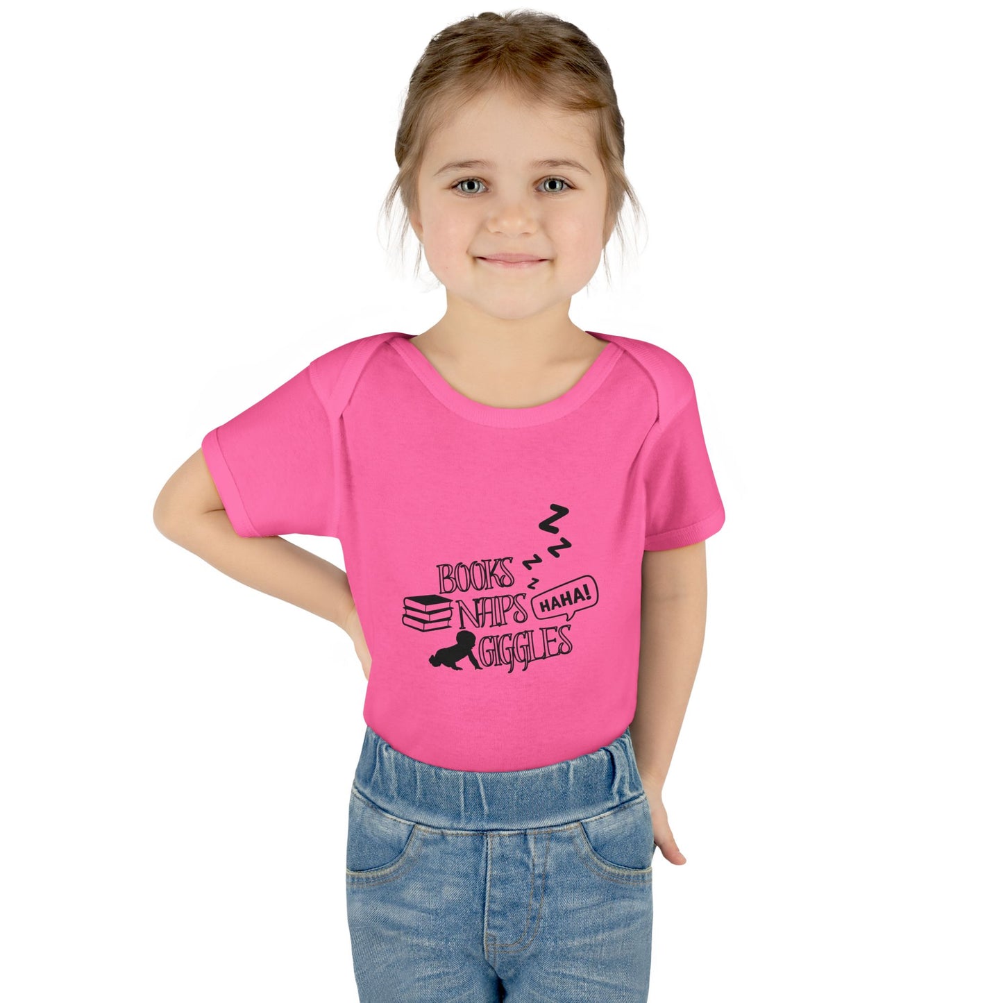 Books, Naps, Giggles Infant Onesie