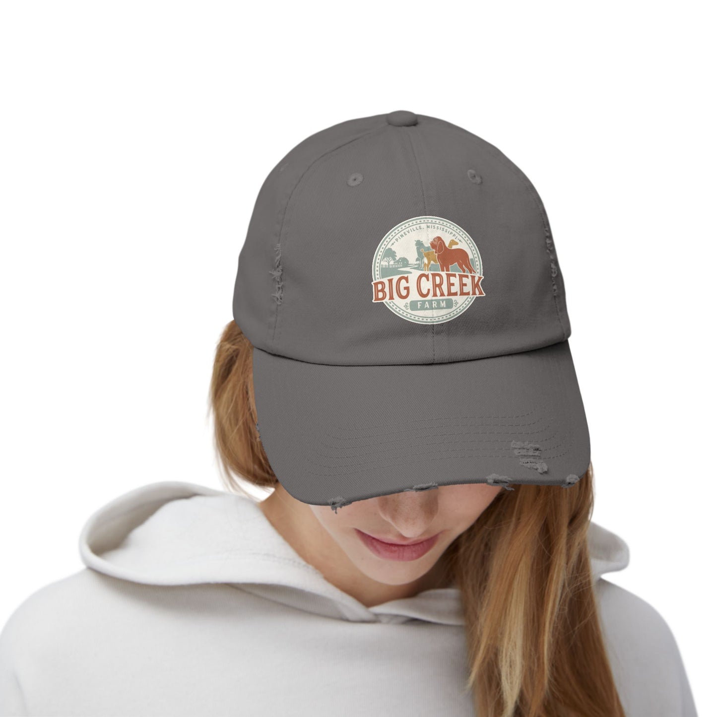 Big Creek Farm Unisex Distressed Cap